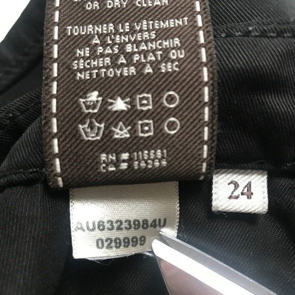 7 for All Mankind Women’s Lyocell Twill Moto Ankle Zip‎ Crop Pants Black Sz 24 - Picture 9 of 12